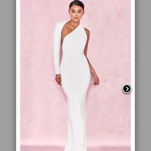 Merveille White Wrap Sleeve House of Cb Dress